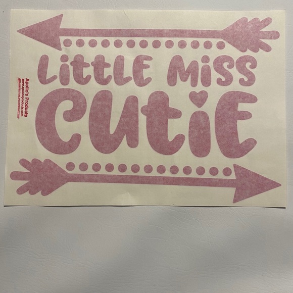 Little Miss Cutie decal by Apollo’s products 12x10 - Picture 1 of 4